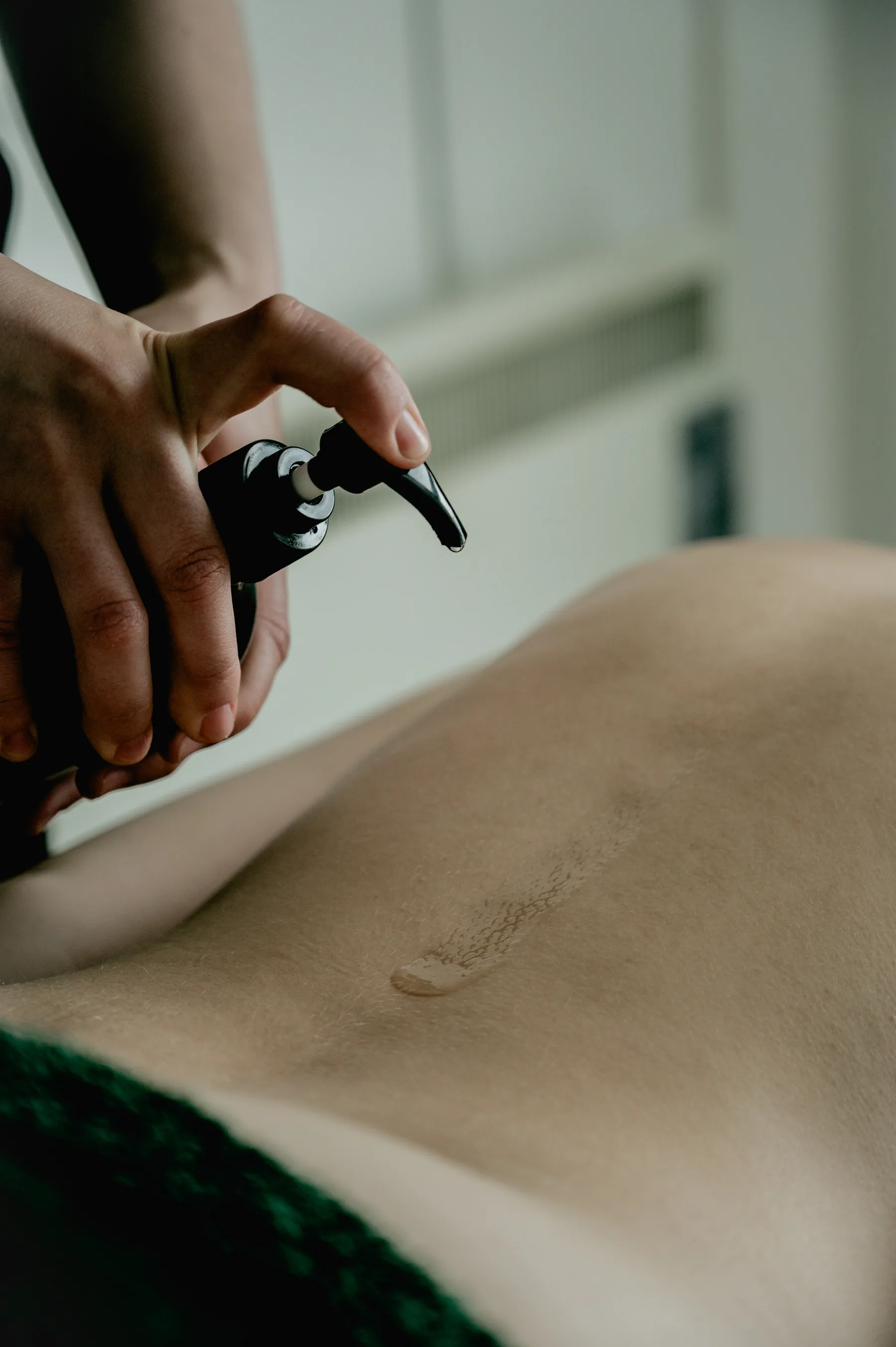 Massage oil application